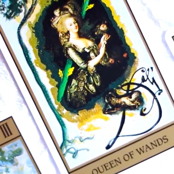 RARE DECK GOLD Salvador Dali Tarot Spiritual Angelic Messages Oracle Cards 🔮 - Picture 9 of 13